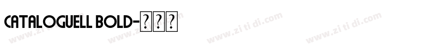 CatalogueLL Bold字体转换